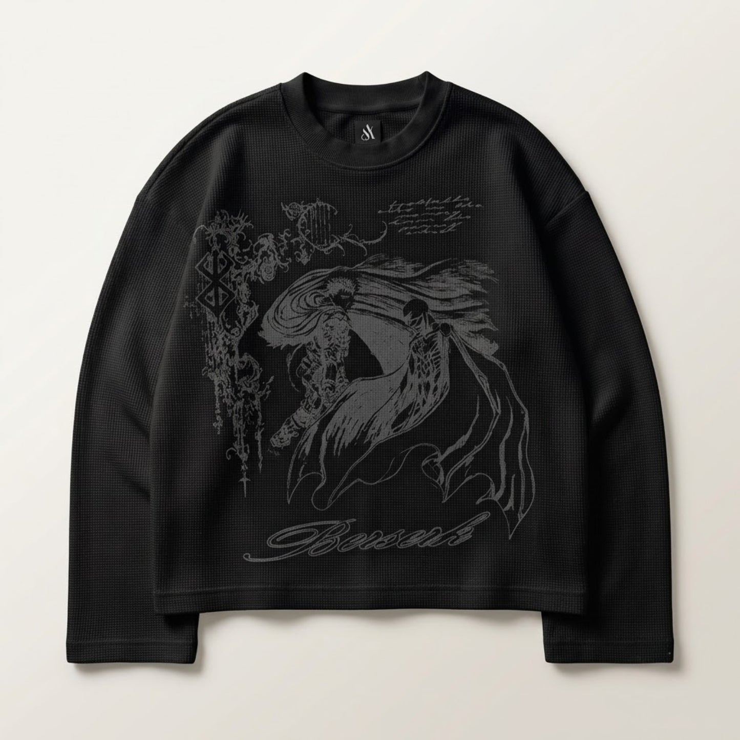 Graphic Knit Sweatshirt